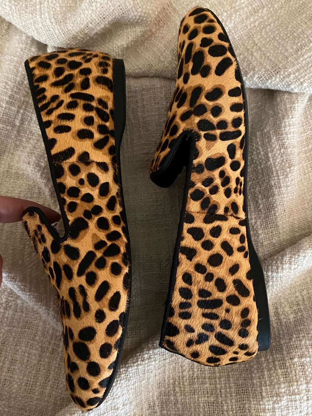 Birdies The Starling Loafer Dyed Calf Hair in Leopard Print Size 7.5 - Picture 7 of 14